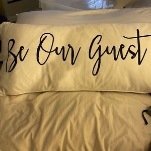 Be our guest pillow